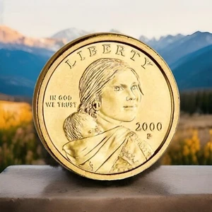 2000-D Gem Native American Sacagawea Dollar BU from OBW FAST FREE SHIPPING - Picture 1 of 7