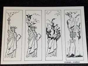Illustrator Scaber & Roman #98 - Statue of Liberty postcard - Foto 1 di 2