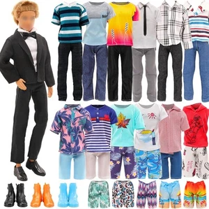 Miunana Lot 12 Items Doll Clothes for Boy Include Random 4 PCS Casual...  - Picture 1 of 9