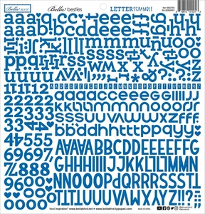 Bella Blvd Bella Besties Letter Scramble Alpha Stickers-Blueberry - BBSCS-2783 - Bild 1 von 1