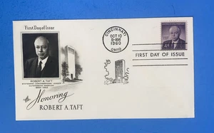1960 FIRST DAY COVER - 4c - ROBERT A. TAFT - Picture 1 of 2