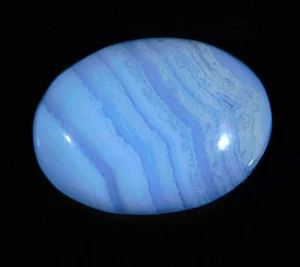 14.CT Natural Blue Lace Agate Oval Ccabochon Loose Gemstone 19x14x6 MM CD=288 - Picture 1 of 6