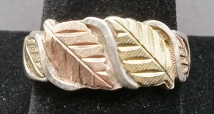 12 Karat Black Hills Gold & Sterling Ring Größe 11 - Bild 1 von 9