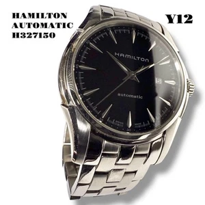 Hamilton Automatic H327150 Watch Black Dial Silver Stainless Steel MenS Swiss - Picture 1 of 20