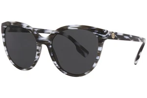Burberry Betty B-4365 3978/87 Sunglasses Women's White/Black/Grey Cat Eye 55mm - Picture 1 of 5