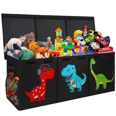 Extra Large Toy Box Chest Collapsible Storage Organizer with Lids Sturdy - Image 1 of 4