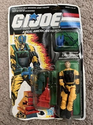 G.I. FIGURA DE ACCIÓN JOE, LIGHTFOOT (EXPERTO EN EXPLOSIVOS), HASBRO, 1988, EN TARJETA Foto 1 de 3