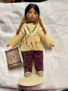 Spotted Pony Arapaho Brave 11" Doll. 1995  Sc9 - Picture 1 of 5