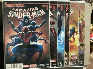 AMAZING SPIDER-MAN #9 10 11 12 13 14 SPIDER-VERSE PART 1-6 MARVEL 2014 SLOTT - Bild 1 von 7