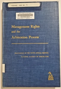 Management Rights and the Arbitration Process By Jean McKelvey 3rd Print 1961 HC - Picture 1 of 10
