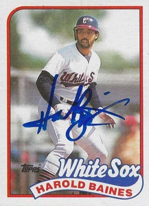 Harold Baines Chicago White Sox/Baseball Hall of Fame Personally Autograph Card - Picture 1 of 1