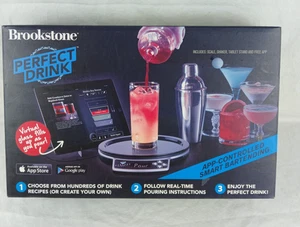 NEW Brookstone Perfect Drink App-Controlled Smart Bartending Cocktail Making Set - Picture 1 of 5