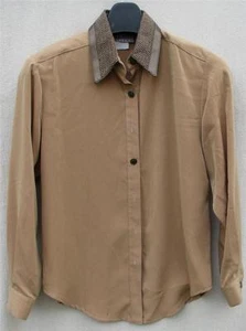 Petite 2 braun/gold CITY GIRL Pfirsichleder HERGESTELLT IN USA Damen XS NEU Boutique SCHÖN - Bild 1 von 1