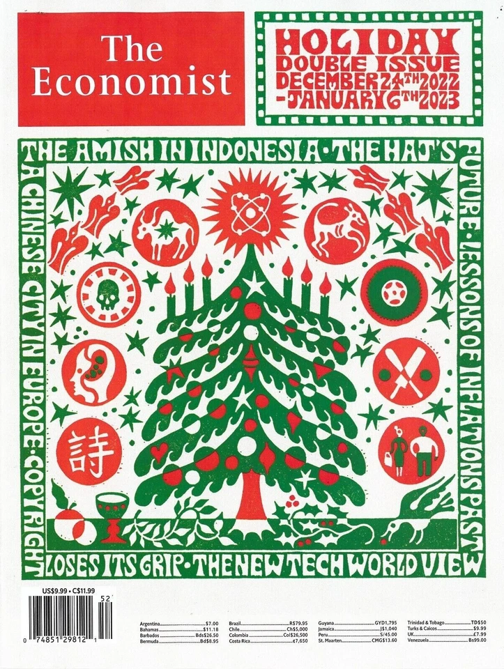 THE ECONOMIST MAGAZINE |  DEC. 24, 2022 / JAN. 6, 2023 | HOLIDAY DOUBLE ISSUE - Image 1 of 1