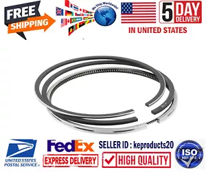 Piston Ring Set 78mm Standard Fits for Kubota D1105 V1505 D1305 16292-21050 - Picture 1 of 4