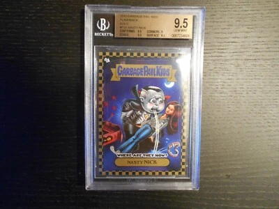 2010 GARBAGE PAIL KIDS Flashback GOLD #71a Nasty Nick BGS 9.5 ~ PSA (GEM-MINT)💎 - Image 1 of 2