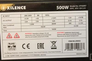 Xilence XP500R7 500 Watt ATX Netzteil 500 W #95740 - Bild 1 von 1