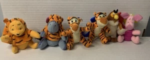 Tigger Movie SET OF 6 Plush BACKPACK CLIPS Pooh McDonalds Stuffed Clip On Toys - Picture 1 of 6