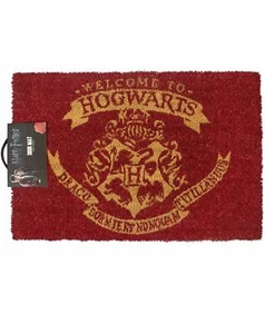 Alfombrilla de puerta de fibra de coco con escudo rojo de Hogwarts de Harry Potter unisex - Imagen 1 de 4