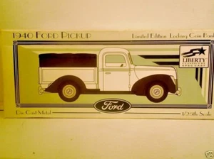 Liberty Classic Ford 1940 Pickup 1:25 Scale Die Cast Super Bell Axle Bank - Picture 1 of 1