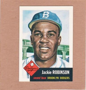 1991 Topps Archives Ultimate 1953 Series Jackie Robinson #1 ~ Brooklyn Dodgers
