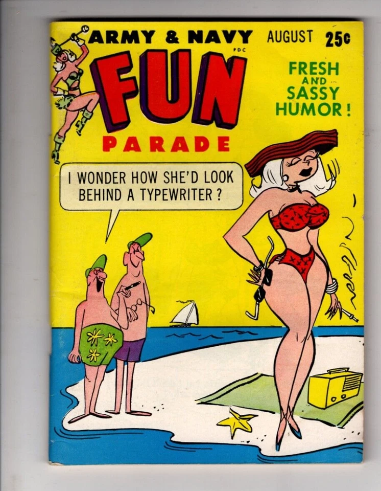 Army & Navy Fun Parade #89, 1958 HARVEY DIGEST COMIC! RARE! VF or better - Image 1 of 1