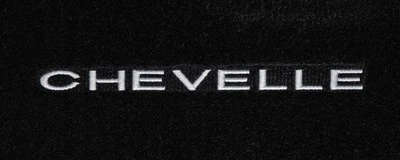 LLOYD Classic Loop BLACK Front Floor Mats 1964 to 1969 Chevelle *Silver logo Foto 1 de 4