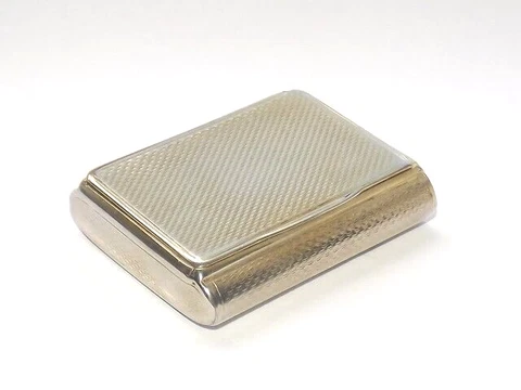 RARE ANTIQUE GEORGIAN 72g STERLING SILVER GILT SNUFF BOX LONDON 1809 Cover