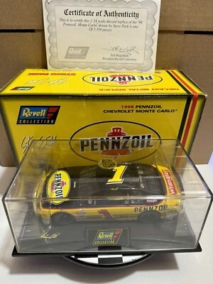 Steve Park #1 Pennzoil 1/24 1998 Revell Nascar Diecast en vitrina Foto 1 de 4