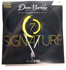 Dean Markley Gitarrensaiten 7-saitig elektrische Signatur Nickel Stahl Licht 9-54