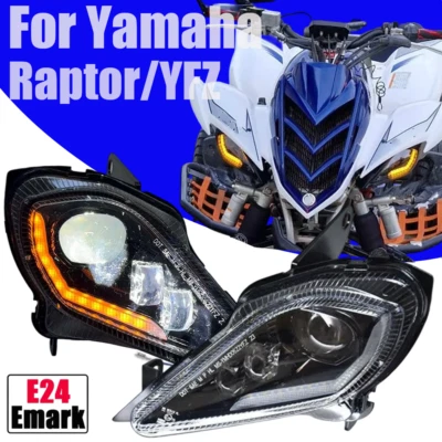 Faro LED alto/bajo DRL para Yamaha Raptor YFZ 450 700 700R 2006-2023 YFM 250 350 Foto 1 de 4