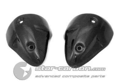PROTECTOR SILENCIADOR FIBRA CARBONO DUCATI MONSTER 696 796 1100S L+R Foto 1 de 3