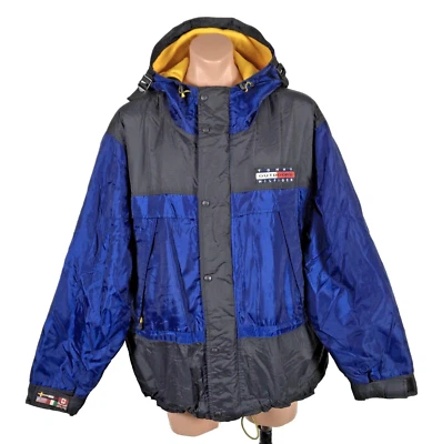 Tommy Hilfiger Vintage Outdoors Jacket Men’s Size XL FLAG LOGO Fleece Lined - Image 1 of 4