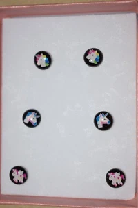 Orecchini Unicorno Bambini Set di 3 Paia Borchie Confezione Regalo - Foto 1 di 4