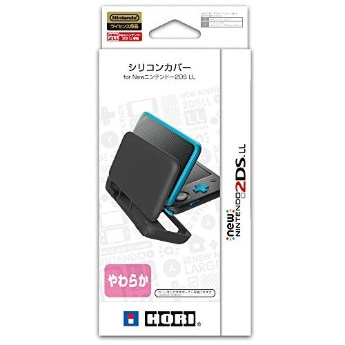 Hori Nintendo 2DS LL Official Licensed Silicone Cover Case Black 2DS-107 NEW - Image 1 of 1