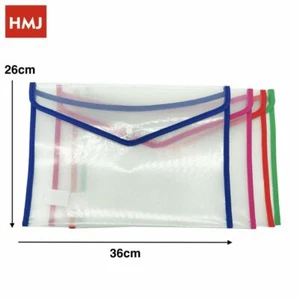 X Set 12 Pièces Chemises Format Porte Documents à Enveloppe 26x36cm Hmj - Afbeelding 1 van 1