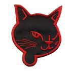 Aufnäher Katzenkopf Patch Applikation Sticker Katze Cat Aufbügler Kopf Bügelbild