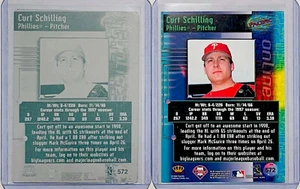 1/1 CURT SCHILLING 1998 PACIFIC CARD #572 PRINTING PLATE PHILADELPHIA PHILLIES - Picture 1 of 2