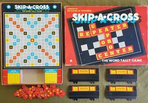 1953 Skip-A-Cross, Licenced By Scrabble Word Tally Game Vintage - Picture 1 of 10