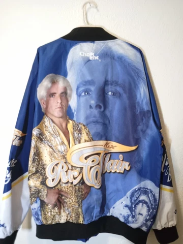 Vintage Ric Flair Chalk Line Jacket 3XL Nature Boy 90s Rare GUC FAST SHIPPING Cover