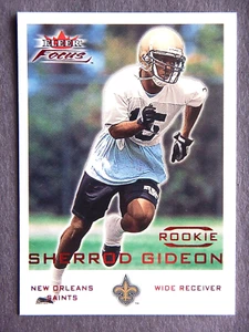 Tarjeta de fútbol americano Sherrod Gideon (RC) #226 Fleer Focus 2000 (New Orleans Saints) E - Imagen 1 de 2