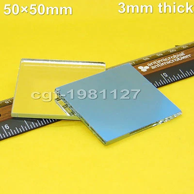 2 Pcs First 1st Surface Mirror, Laser Optics 50 x 50mm x 3mm thick - Image 1 of 3