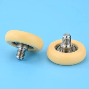 Rowing machine seat wheel Nylon roller wheel with bearing Drawer track 8x36x10mm - Photo 1/8