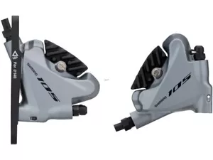 Silver SHIMANO 105 BR-R7070 Flat Mount Brake Set, Front+Rear - Picture 1 of 2