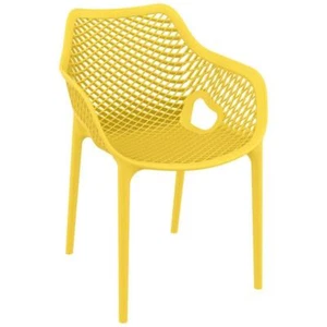 Air XL Outdoor Dining Arm Chair Yellow, Set of 2 - Picture 1 of 8