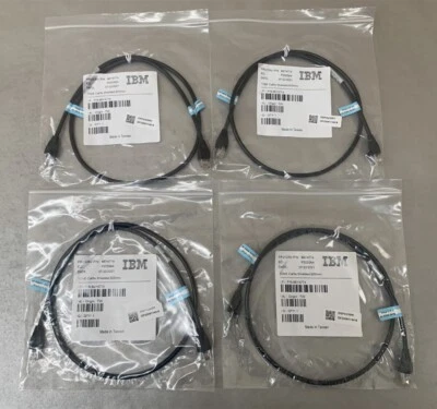 (Lote de 4) Cable Ethernet IBM 86Y4774 Cat5e blindado 1 GbE 925 mm (36" ea.) Foto 1 de 4
