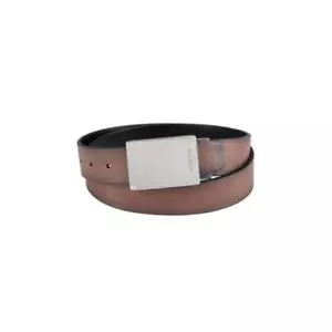 Guess Men's Belt XL Brown/Black Reversible Plaque Buckle Jean Belt NWT - Picture 1 of 1