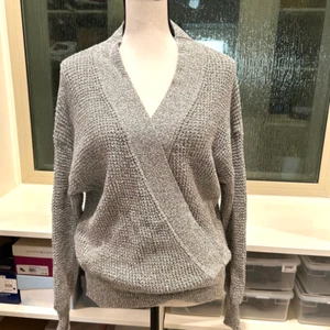 ASTR The Label Stephanie Marled Cross Surplice Neck Sweater Size S NEW - Picture 1 of 5