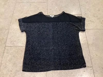 Lovely Bling Ladies Top From Papaya With Capped Sleeves. Size 16 - Image 1 of 2