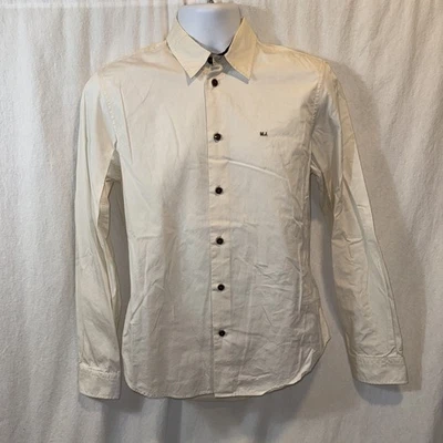 Camisa informal marfil calce clásico para hombre Marc By Marc Jacobs ligeramente usada talla pequeña Foto 1 de 4
